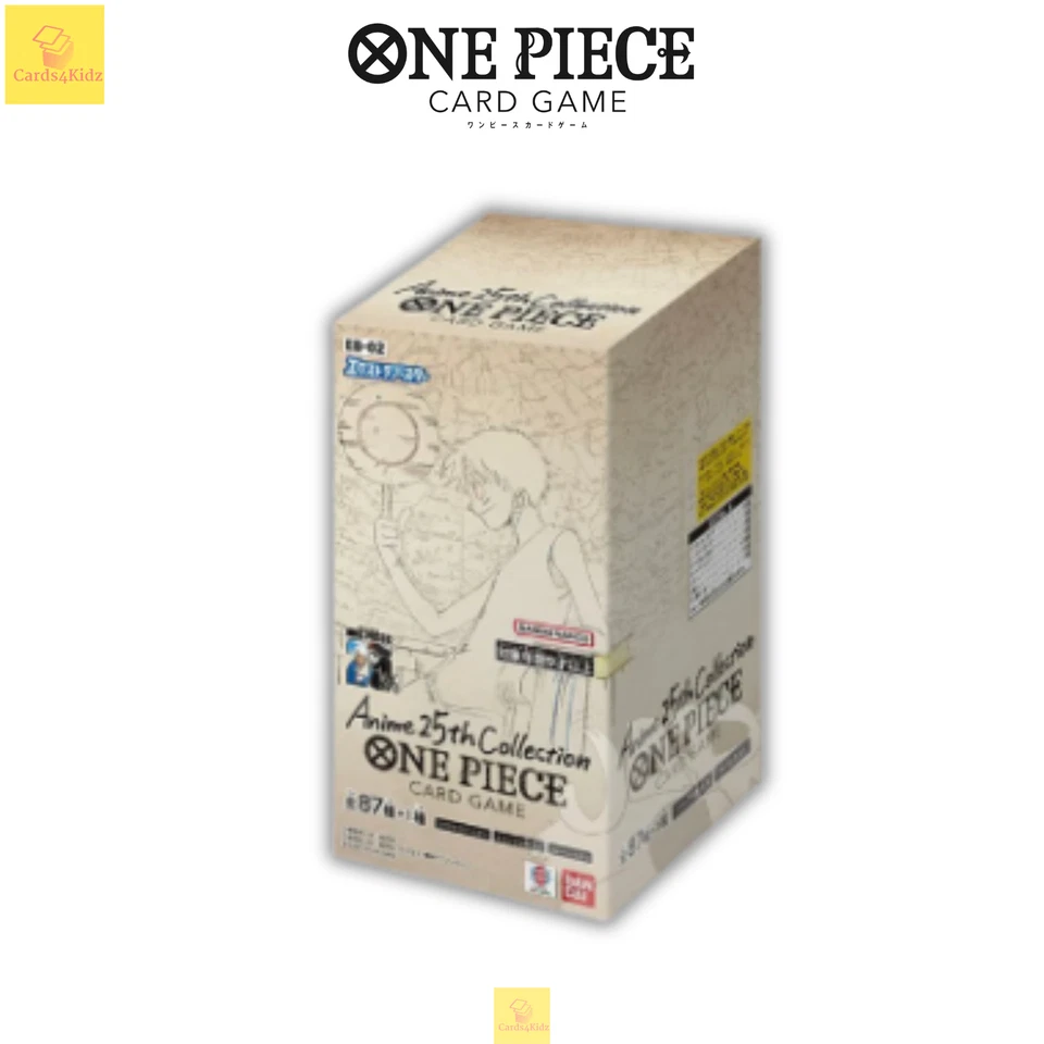 One Piece EB02 Anime 25th Collection Booster Box Display Sealed New JAPANESE
