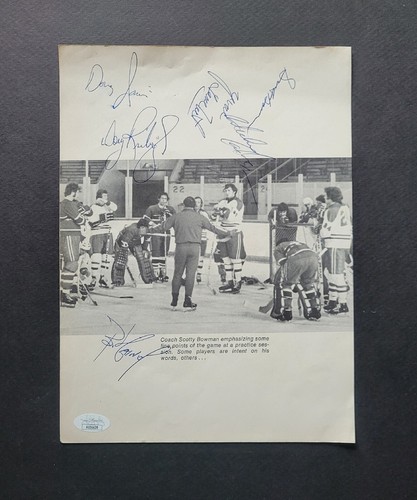 Montreal Canadiens 1970's signed Hockey Magazine Photo 6 With Bunny Larocque - 第 1/5 張圖片