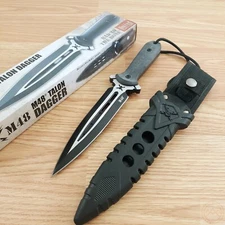 United Cutlery M48 Knife 6.88" Double Edge 2Cr13 Steel Dagger Blade G10 Handle