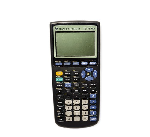 T1-83 Plus Texas Instruments Graphing Calculator w/Cover Not Working Parts Only