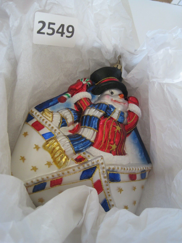 Christopher Radko Ornament W/ Box Special DELIVERY Snowman In Envelope - Picture 7 of 11