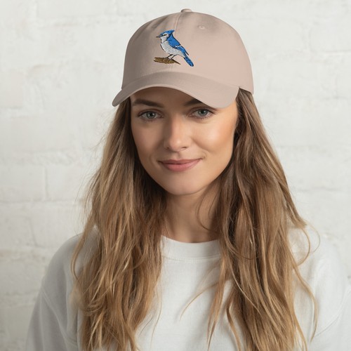 Blue Jay Embroidered Bird hat - Picture 8 of 114