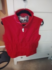 Travelsmith Womens Vest Jacket Size Large Red Nwt
