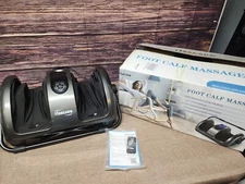 TISSCARE Shiatsu Foot Massager with Heat, Foot Massager For Neuropathy. Gray 