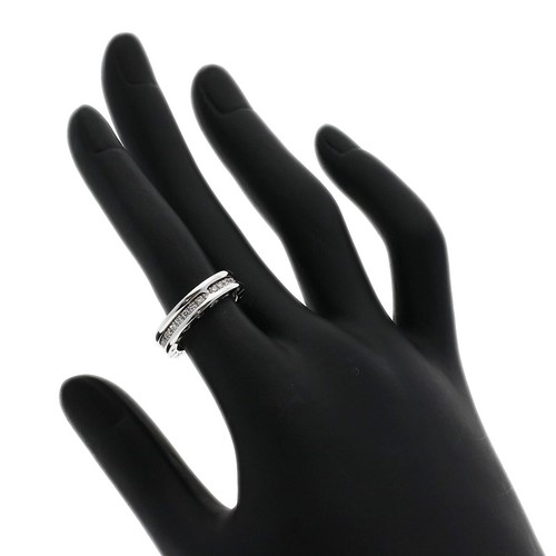 BVLGARI Ring B-zero1 B-zero1 1 band Diamond #49 K18 White Gold - Picture 5 of 10