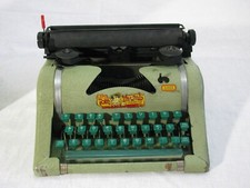 Vtg Tom Thumb Green Metal Childs Typewriter, Untested, Parts/Repair?, USA thumbnail