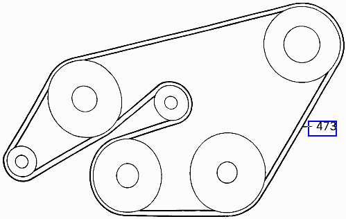 Mercedes OM601 602 603 604 Fan Drive V-Belt A0089973392