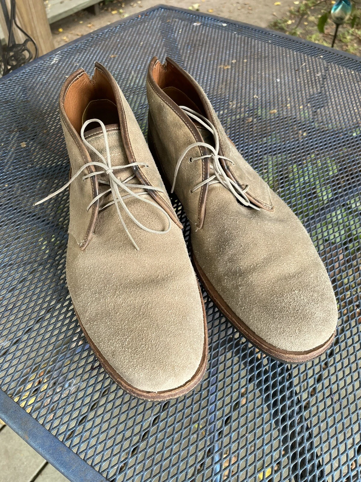 STIVALI TIMBERLAND COMPANY WODEHO PELLE SCAMOSCIATA marrone beige CHUKKA US 10 RARI