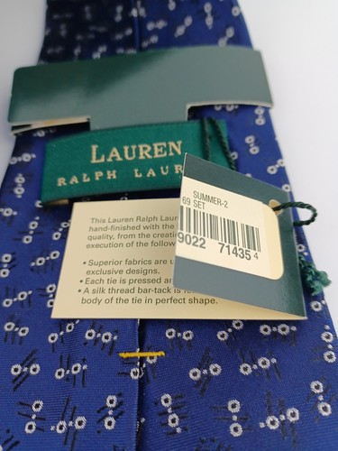 Ralph Lauren handgefertigte Seidenkrawatte neu mit Etikett Sommer-2 - Bild 7 von 7