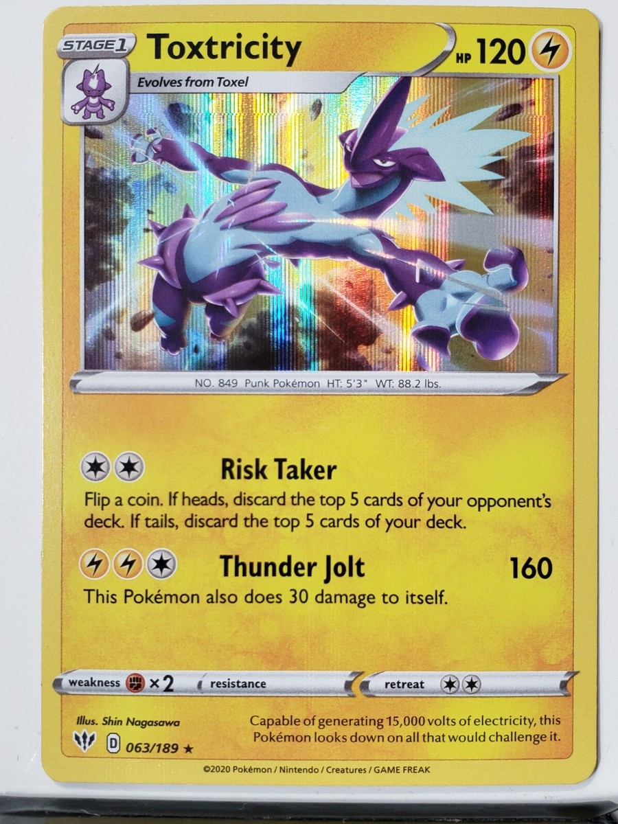 HOLO Toxtricity 063/189 VLP - B2G1F - Darkness Ablaze Sword