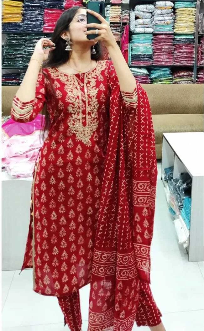 Kurti with sale pant and dupatta