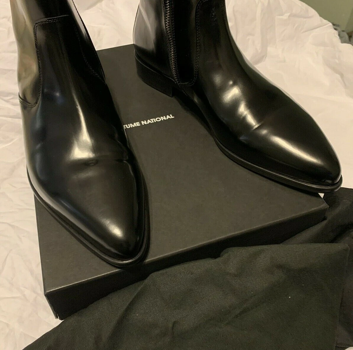 Costume National Black Ankle Boots for Men for Sale | Shop New