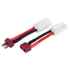 Battery and Charging Adapter Lead Cable Deans T Male Female Tamiya Plug - UK