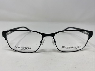 Precision 155 Black 56-17-140 Metal Full Rim Eyeglasses Frame P216