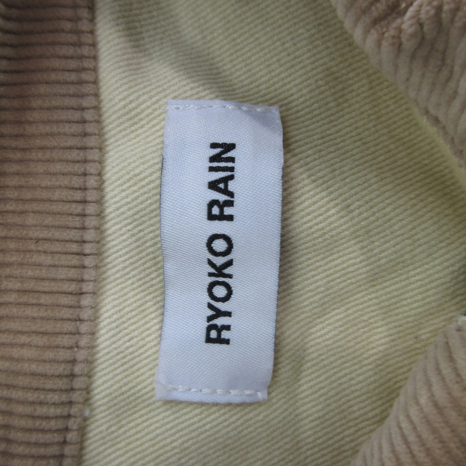 Ryoko Rain Jacket Mens Medium Beige Canvas Skeleton Graphic Full Zip Halloween - product detail image 5