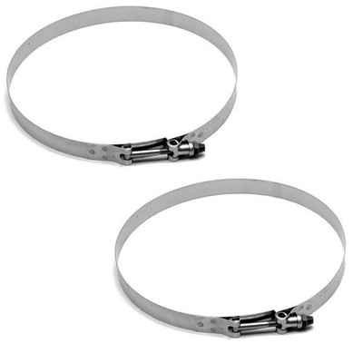 Voss Boat T-Bolt Hose Clamps T40H-75-875-ZA  | 8 1/2-8 3/4 Inch (Pair)