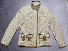 Bogner Women Beige Multi pocket Full Zip Lightweight Jacket Size US 8 EU 38