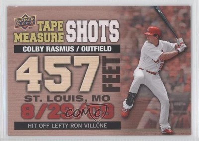 2010 Upper Deck Tape Measure Shots Colby Rasmus #TMS-25 9jz