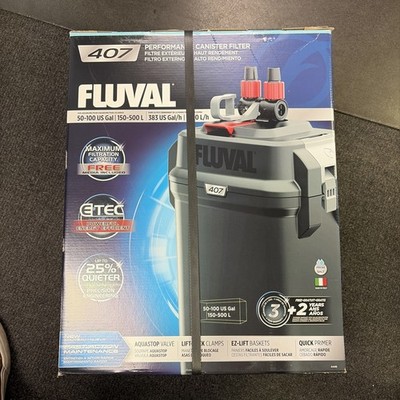 Fluval 407 Performance Aquarium Canister Filter, 50 - 100 US Gal / 150 - 500 L