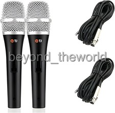 TJ Taijin Media Wire Microphone TM-G20 2pcs Set with Cable for Karaoke Machine