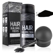 Hair Building Fibers for Thinning Hair with Spray Applicator Pump Nozzle - Na...