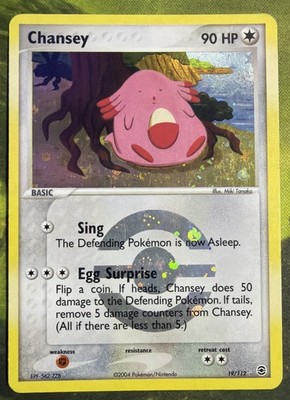Chansey Reverse Holo 19/122 - Fire Red Leaf Green - Light Play