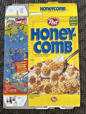 2000 Post Honeycomb cereal box - Crazy Craving