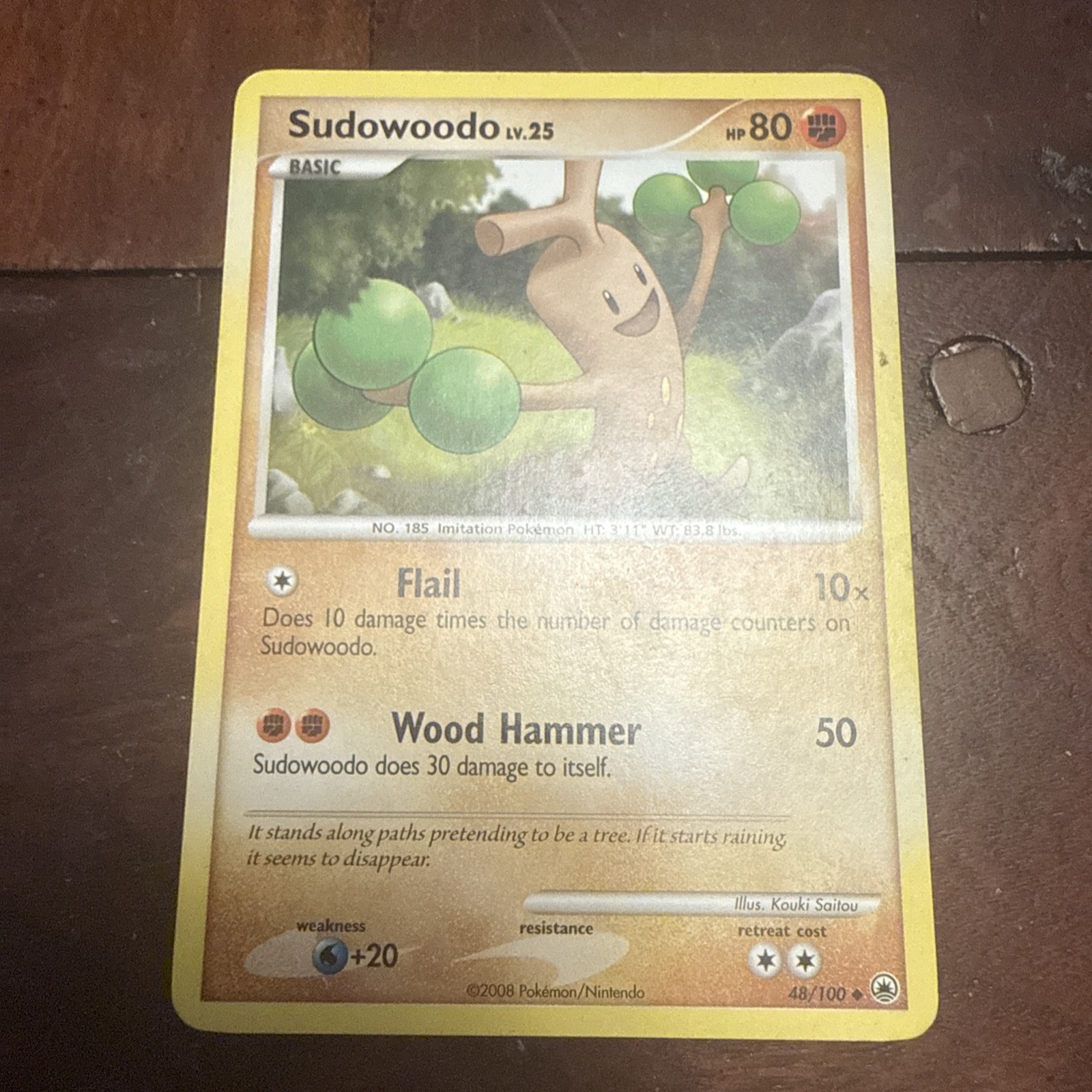 Sudowoodo - 48/100 - Uncommon LP, English Pokemon Majestic Dawn