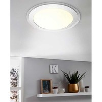 Eglo Led Wandlampe Deckenleuchte Competa Weiß Ø43,5Cm 23W 2500Lm Warmweiß 3000K