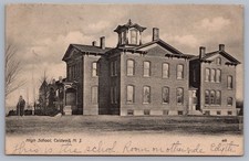 High School Caldwell NJ New Jersey UDB Postcard P4