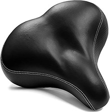 BIKEROO INDOOR BIKE SEAT COMPATIBLE WITH PELOTON EXERCISE OR ROAD BIKES - BLACK