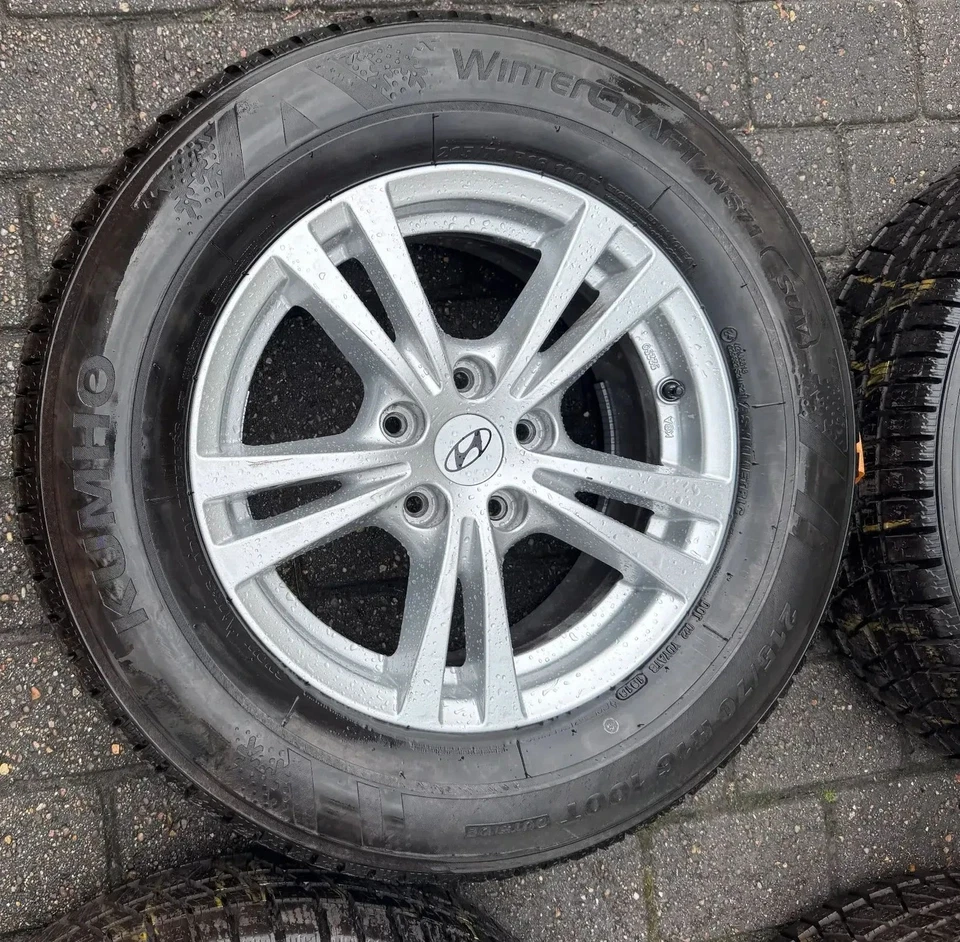 Hyundai Tucson und ix35 16 Zoll Alufelgen mit Kumho Winterräder 7mm KBA 52250 - Bild 4 von 4