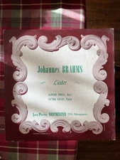 Brahms Lieder  ALFRED POELL  WESTMINSTER  VG