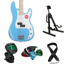 Squier Sonic Precision Bass Essentials Bundle - California Blue
