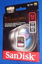 SANDISK EXTREME 32GB SD CLASS 10 SDHC MEMORY CARD SDSDXXG-032G-GN4IN NEW SEALED