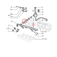 Flexibler Ansaugschlauch Lancia Thema Original 7744996