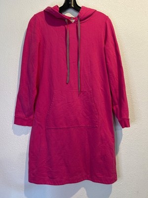 Boden ORIEL Hoodie Dress Women's 8R Pink Sleeve Stretch