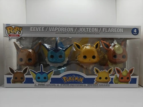 Funko Pop Pokemon Eevee Complete Evolution/ Eeveeloution Set W/ Protectors!!