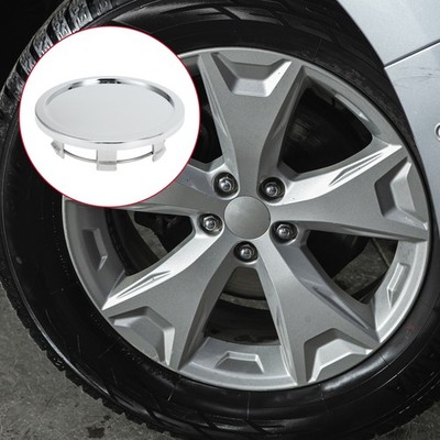 Universal Car Wheel Center Hub Cap Snap-in 76mm 2.99'' OD Chrome Silver Tone 1 Pc