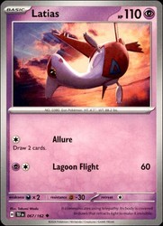 Latias 067/162 Temporal Forces Uncommon Pokemon Card