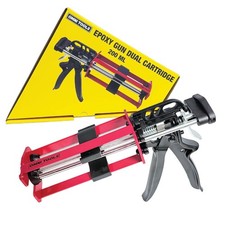Dual Cartridge Epoxy Gun 200 ml   Manual 1:1 and 2:1 Adhesive Applicator for ...