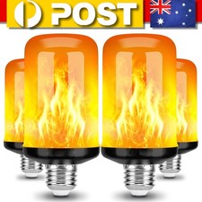 LED Flame Light Bulbs 4 Modes Party LED Flame Effect Light Simulation Fire Bulb