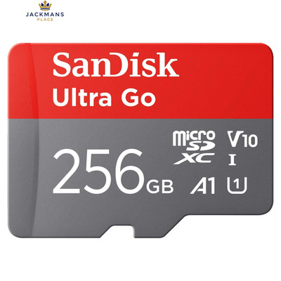 SanDisk Ultra Go Micro SDXC Karte + SD Adapter 256GB (für Android 256GB, rot