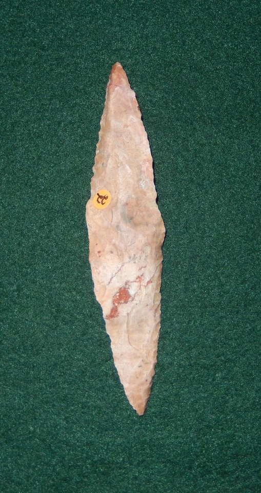 MARAVILLOSO COLOR EN ESTE CUCHILLO HARAHEY DE 4 BISELES ENCONTRADO EN KANSAS Jim Bennett certificado de autenticidad C129 Foto 4 de 4