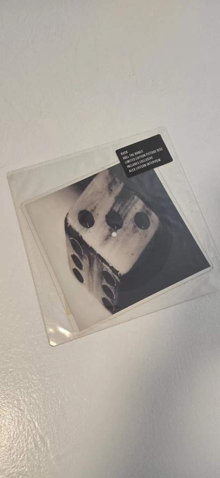 RUSH Roll The Bones 7" UK SHAPED PICTURE DISC Vinyl Single 1992 RARE Geddy Lee Foto 2 de 2