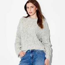 Women's Crewneck Heritage Pullover Sweater - Wild Fable Gray XXS