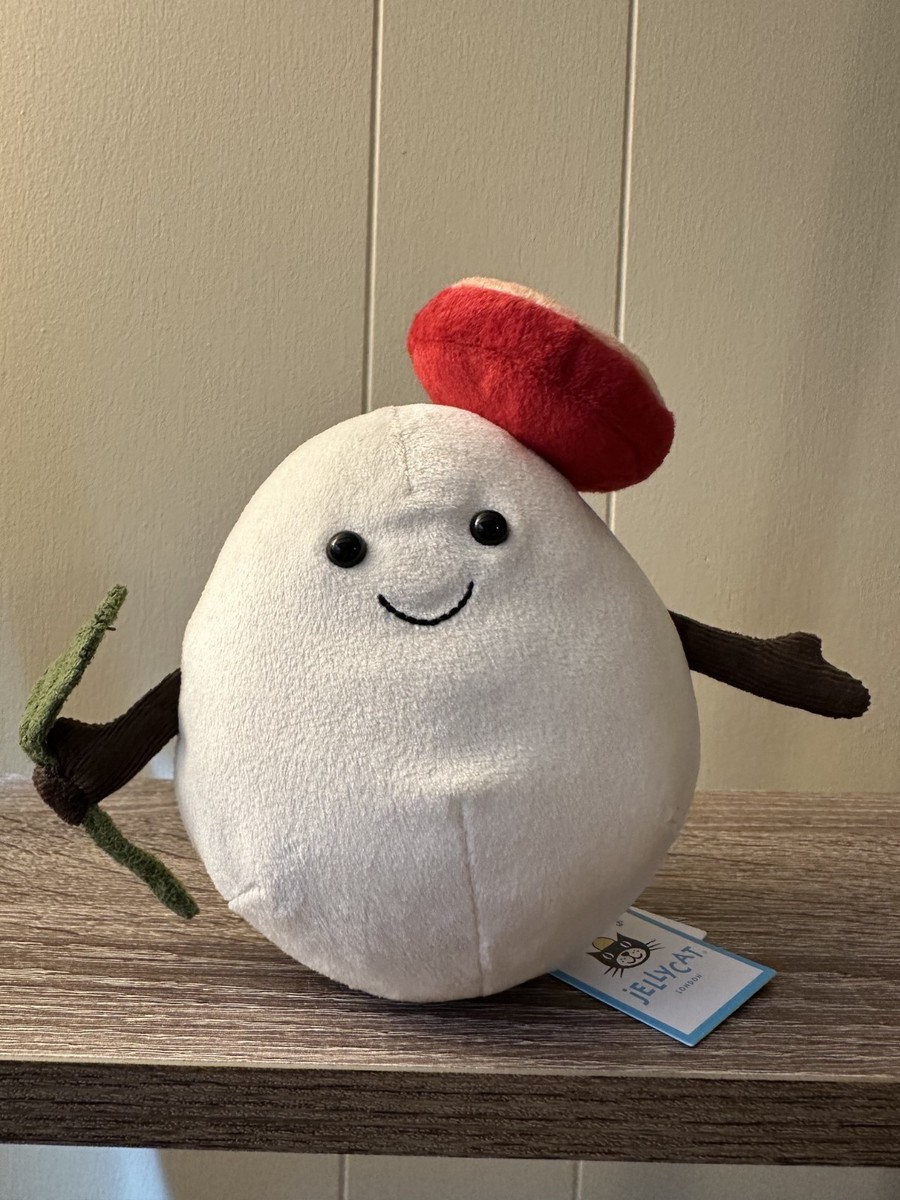 Jellycat Amuseables Mozzarella Authentic Cheese with Tags