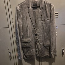 Mens ALLSAINTS Washed Out Light Black Blazer In Size 40 Excellent Condition