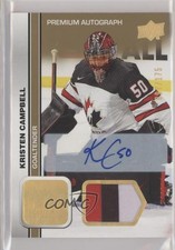2023 Team Canada Juniors Women's WC /175 Kristen Campbell #43 Patch Auto 5b7