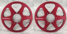 One Pair red Technics 10.5'' 1/4'' TAPE REEL TO REEL TAPE Recorders RS 1500